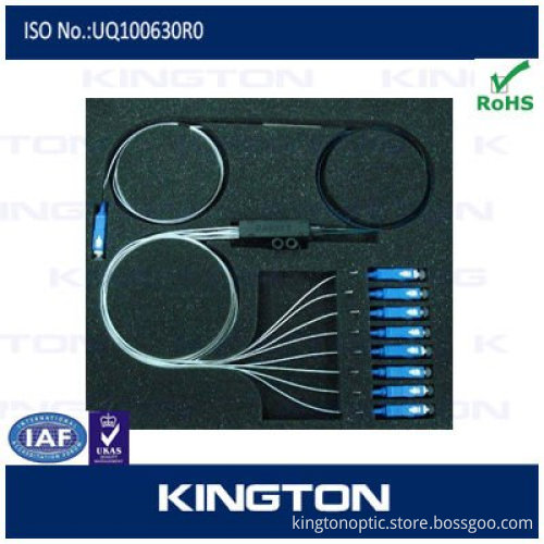 1*4, SC/PC connector, Single mode, ABS package, PLC Fiber Splitter